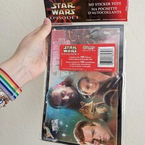 Star Wars Episode 1 SandyLion My Sticker Tote 100+ Stickers Sticker Album  Tote